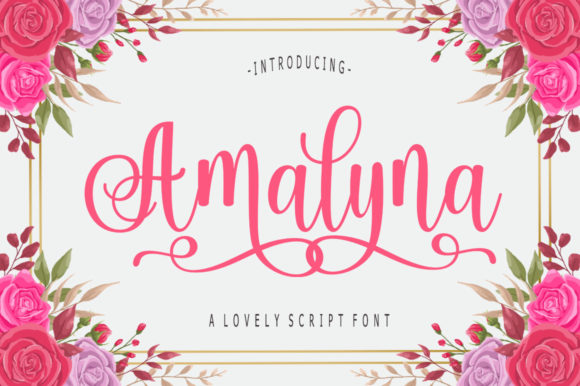 Amalyna: A Modern Script Typeface for Chic Campaign Design