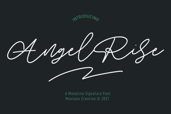 Angel Rise: A Handwritten Font for Modern Web Design