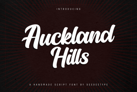 Auckland Hills: A Handwritten Font for Modern Web Design