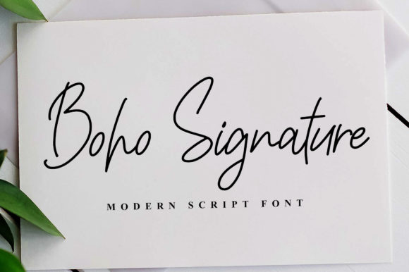 Boho Signature Typeface Review: Elevating Campaign Visuals