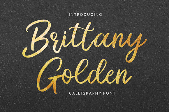 Brittany Golden: A Handwritten Typeface for Modern Web Design