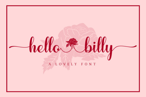 Hello Billy: A Handwritten Typeface for Creative Makers