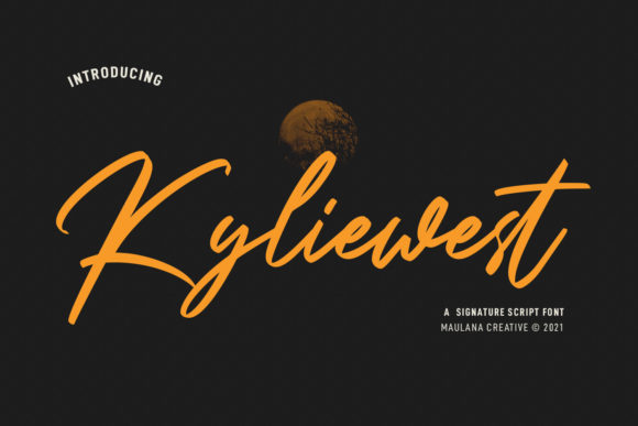 Kyliewest Signature: The Elegant Script Font for High-Impact Campaigns
