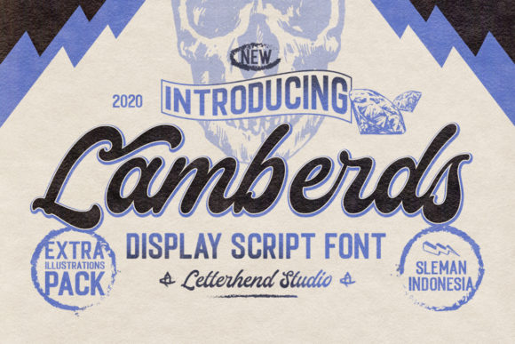 Lamberds: A Joyful Script Amp Typeface for Editorial Design