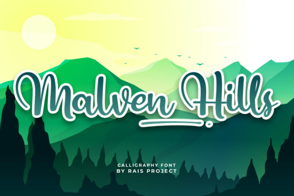 Malven Hills: The Handwritten Typeface for Romantic Brand Storytelling