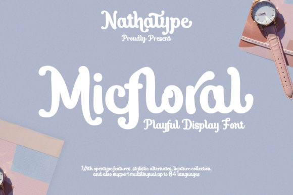 Micfloral: A Handwritten Typeface for Authentic Brand Identity