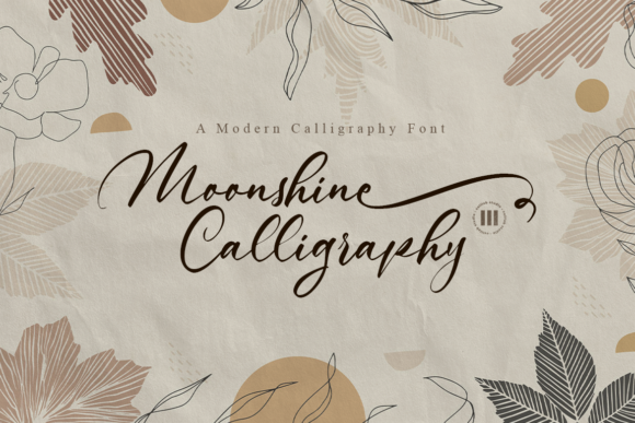 Moonshine Calligraphy: A Versatile Script Font for Crafters and Sellers