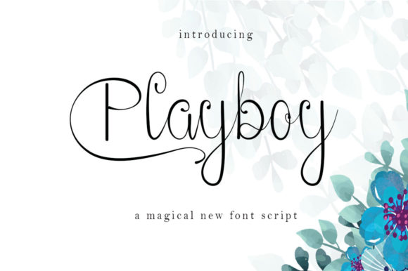 Playboy Script Font: A Playful Typeface for Handmade Brands