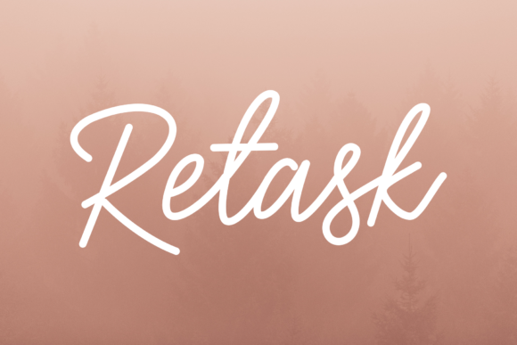 Retask Typeface: Elevate Your Brand Identity With Playful Script Design