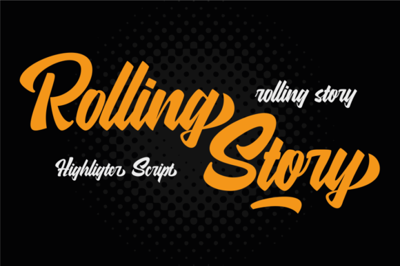 Rolling Story: A Retro Handwritten Font for Crafters and Sellers