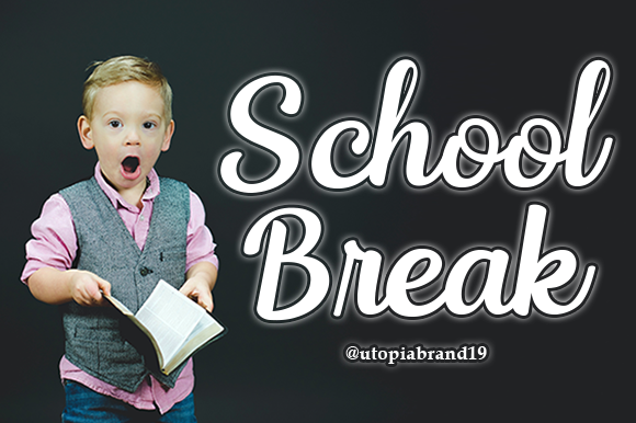 School Break: A Handwritten Typeface for Editorial Design