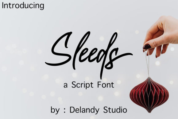 Sleeds: A Modern Script Typeface for Elevated Web Design
