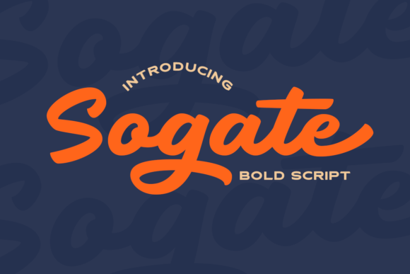 Sogate: A Bold Handwritten Font for Authentic Brand Identity