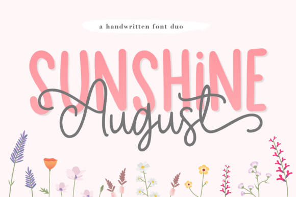 Sunshine August Font Review: A Duo Typeface for Friendly Branding