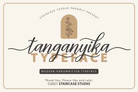 Tanganyika Typeface: Elevating Campaign Visuals with Flowing Script Design