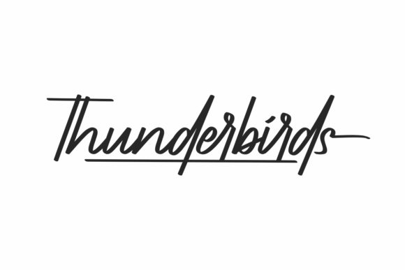 Thunderbirds Typeface Review: A Handwritten Font for Crafters