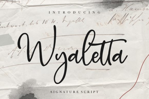 Wyaletta: A Classic Handwritten Font for Authentic Brand Identity